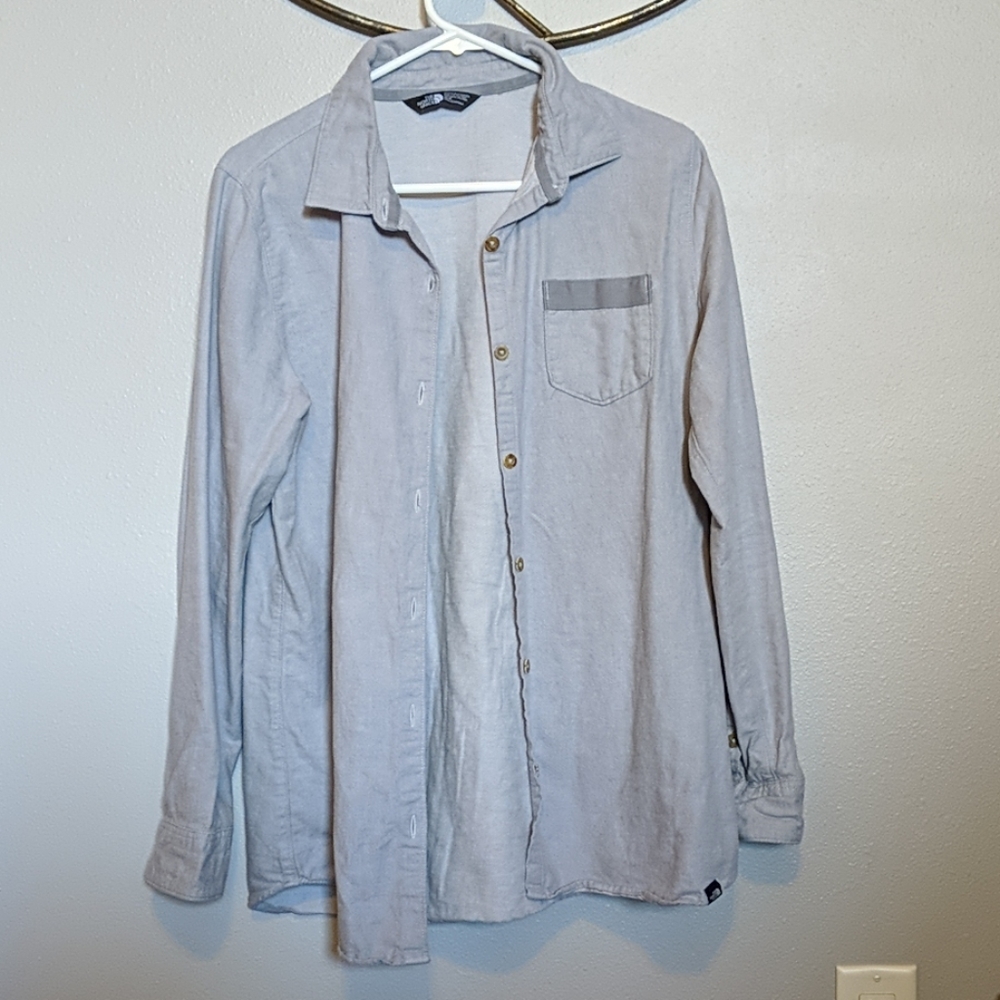 Women's NorthFace button down flannel